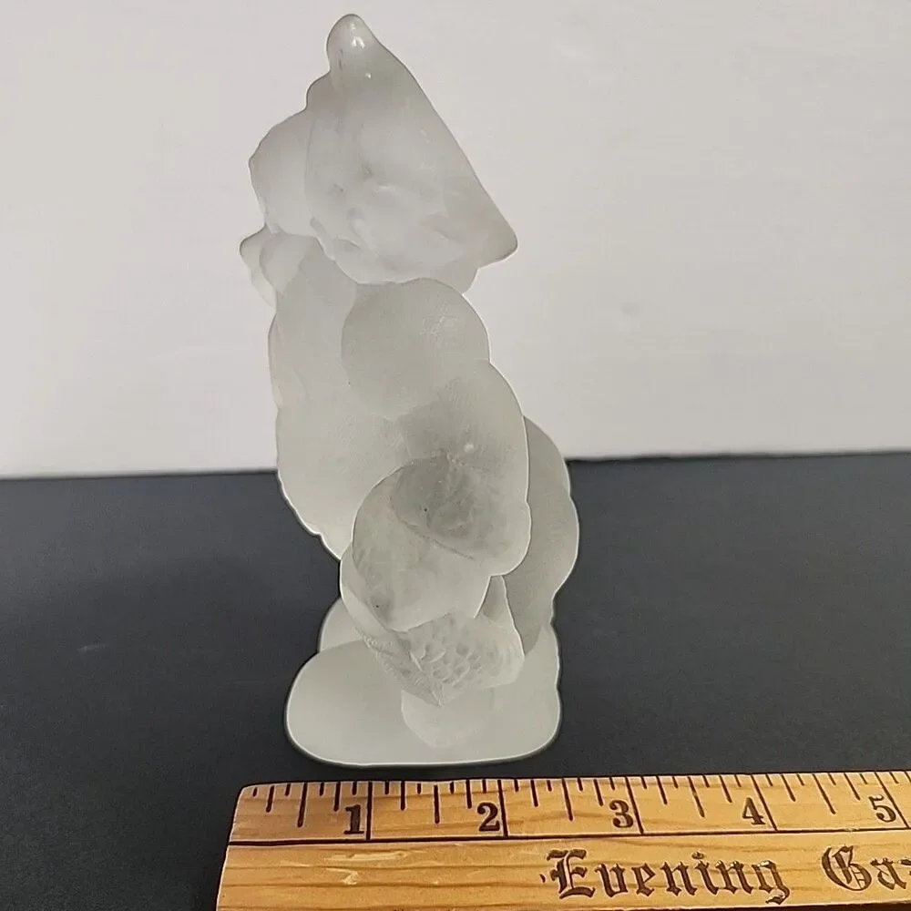 Vtg Frosted Santa Claus House Of Lloyd Christmas Figurine Paperweight Heavy